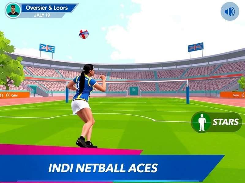 India Netball Aces Gameplay Screen